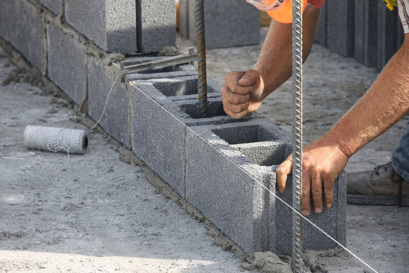 Foundation block wall installation